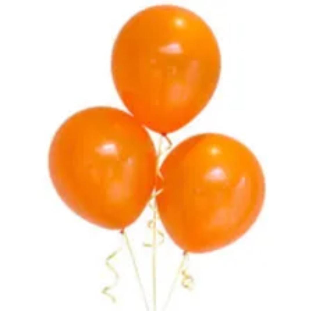 Matte Orange Balloons