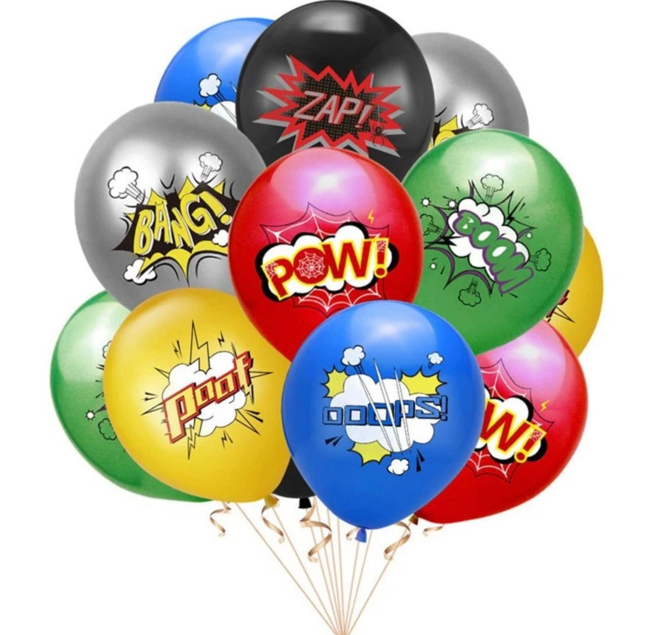 Super Hero Latex Helium Filled Balloons