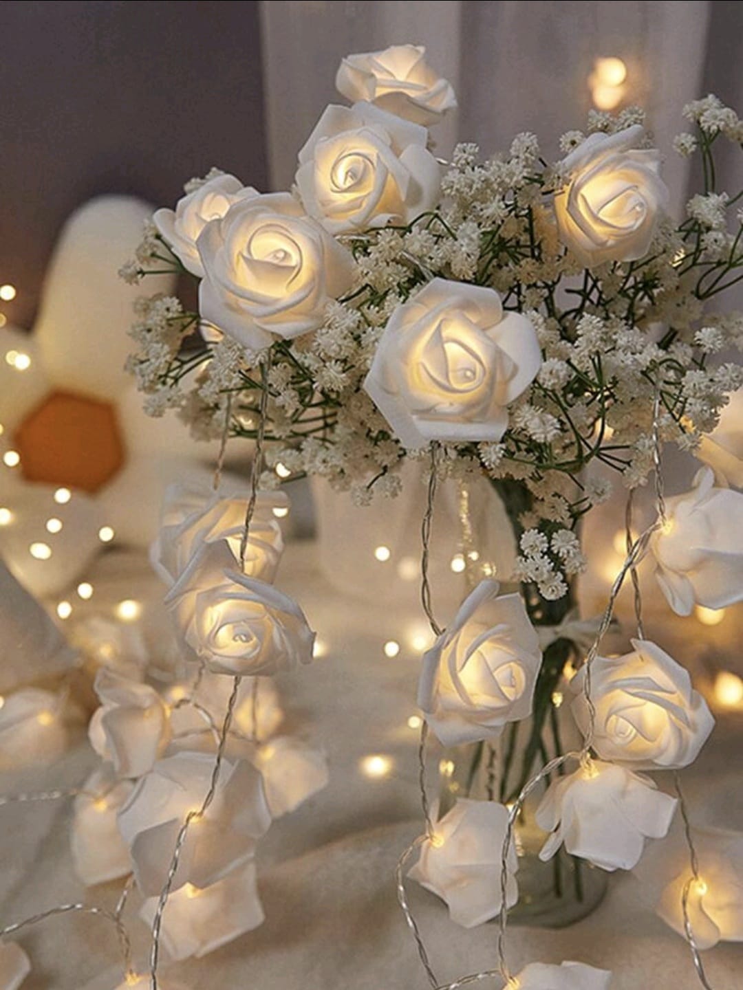 White Rose String Light