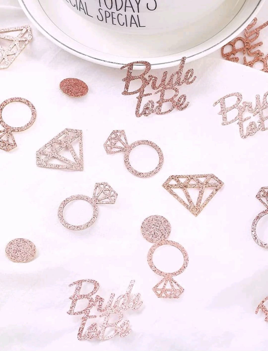 100 pcs Rose gold Confetti