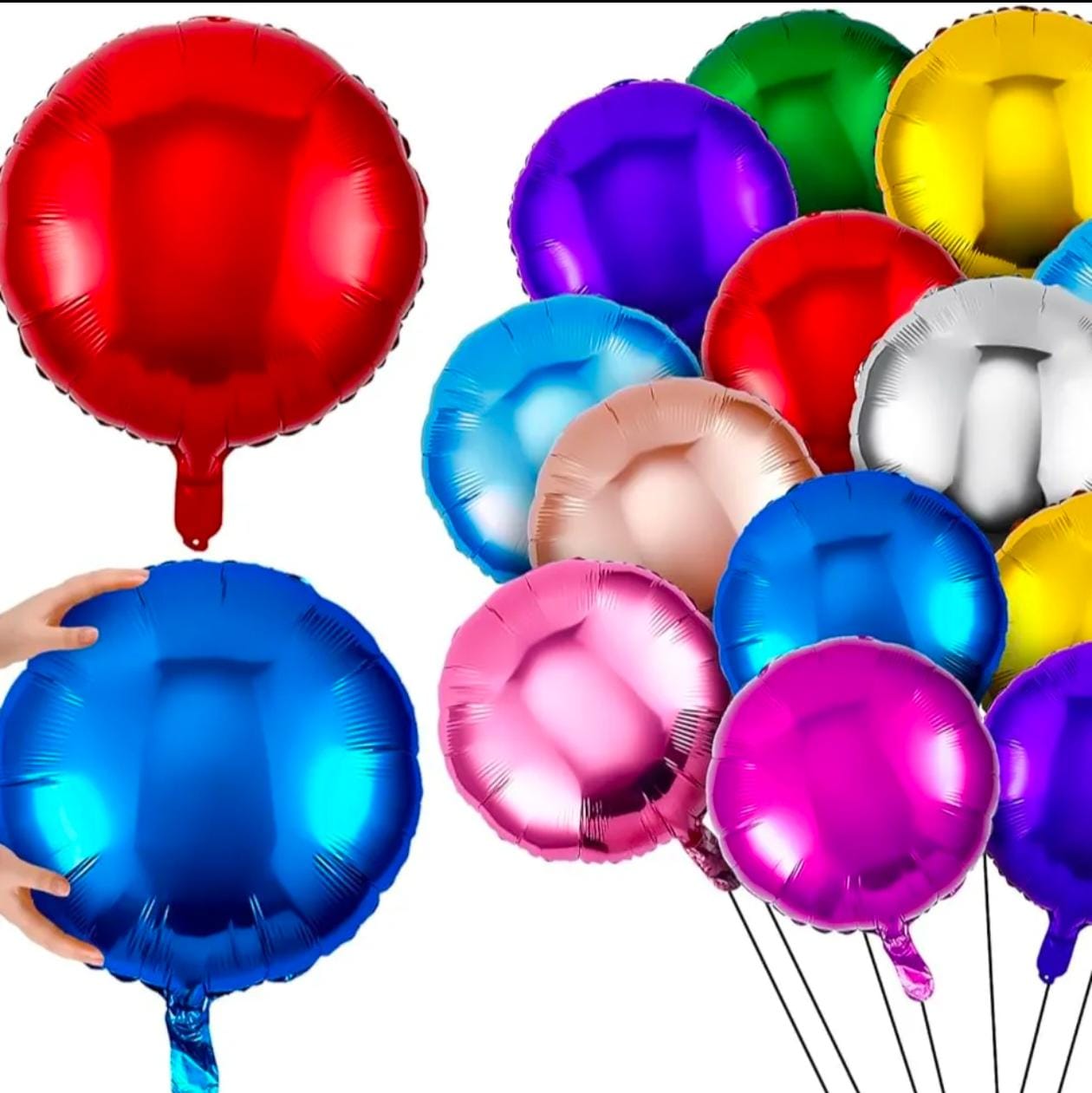 Round Foil Helium Balloons