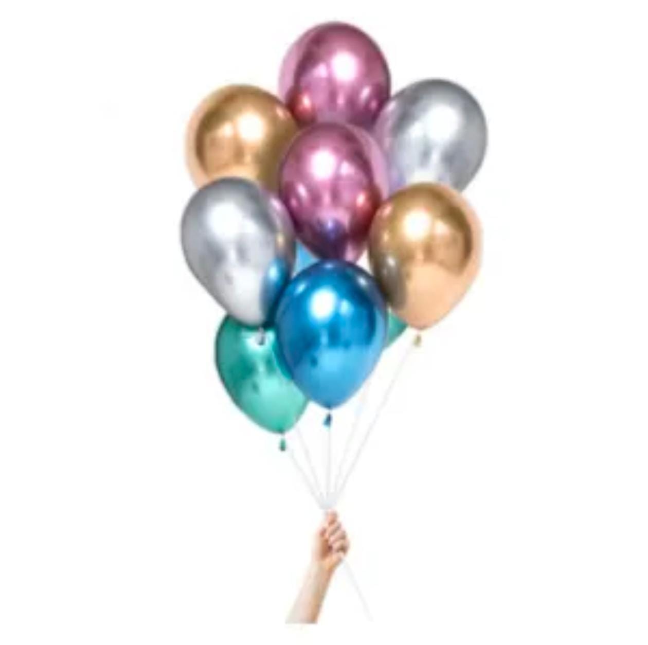 Metallic Mix Chrome Balloons