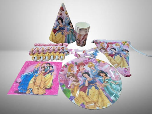 Disney princess party set tableware -serves 6