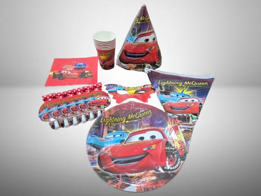 MCqueen racing car party set tableware -serves 6