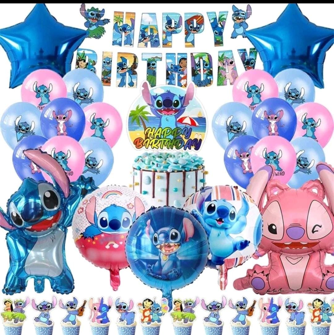 Lilo & Stitch birthday decoration set non inflated