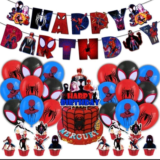 spiderman birthday decorations