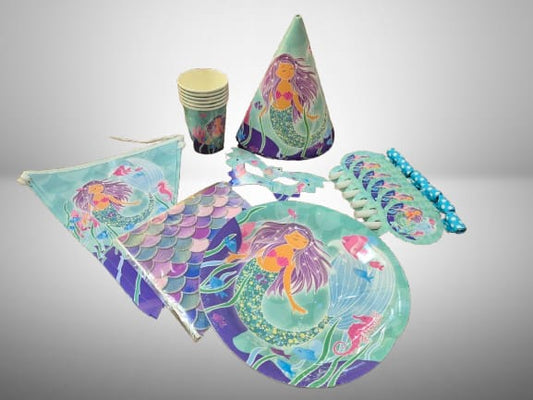 Mermaid party set - serves 6