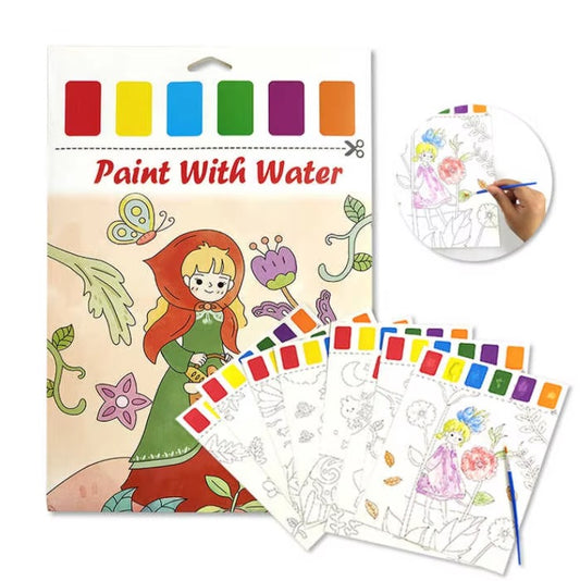 Painting book with water colors