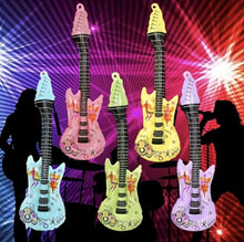 guitar balloons 4 pcs non inflated