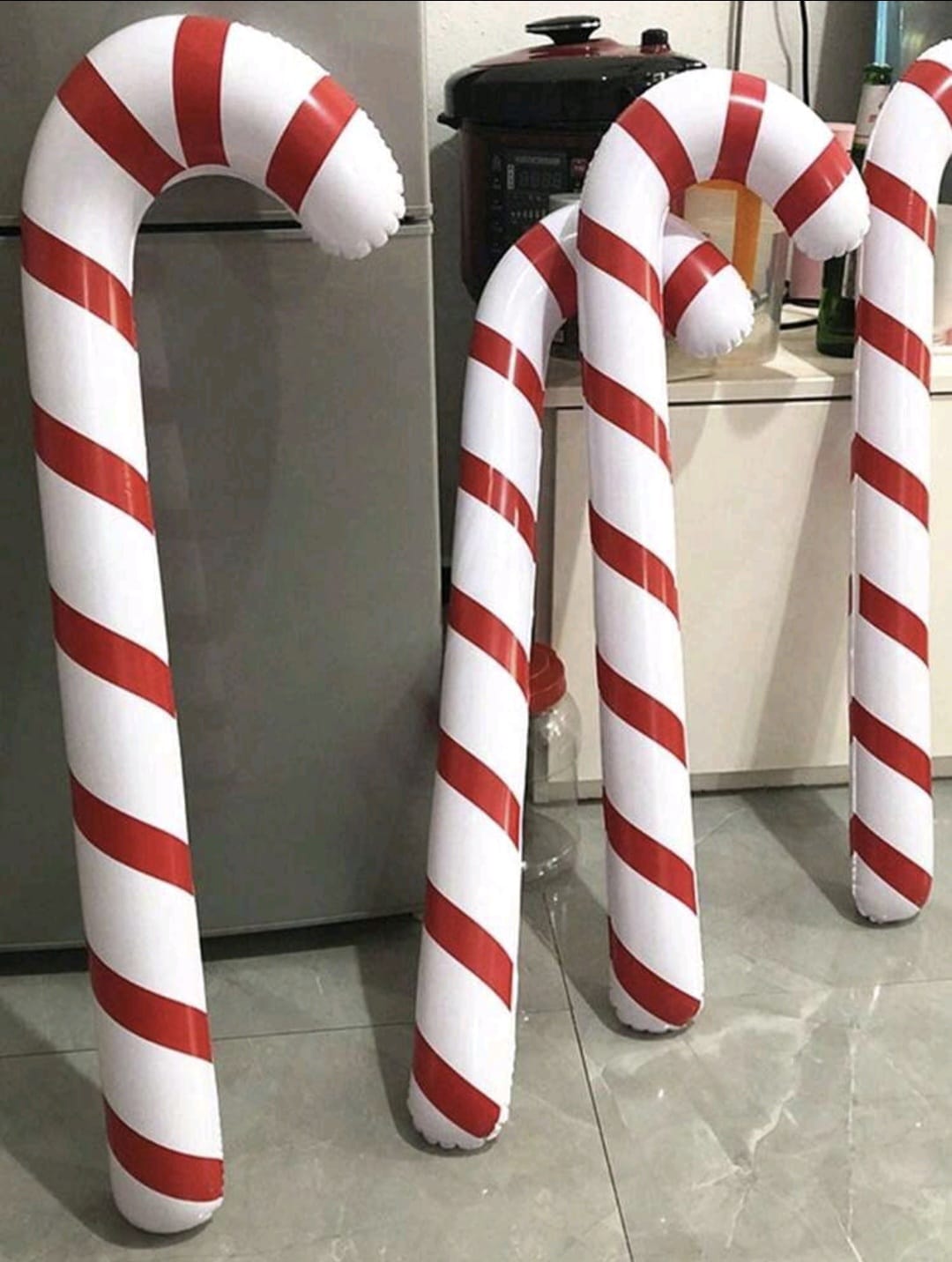 Giant candy cane balloon 3pcs