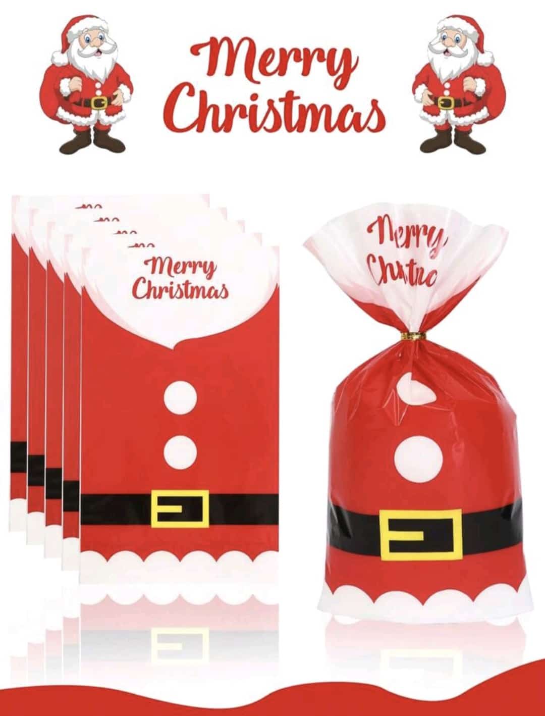 25 Pcs Candy Bag Christmas santa