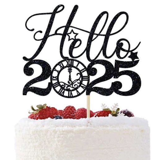 HELLO2025 CAKE TOPPER