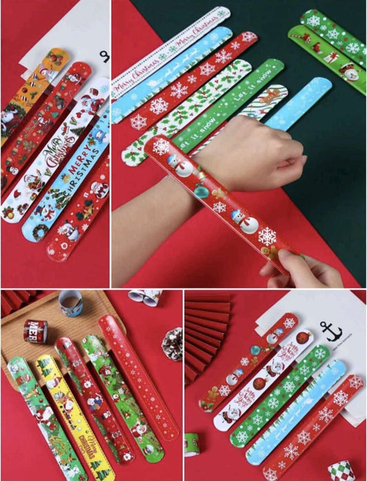 12 PCS WRIST BAND -CHRISTMAS