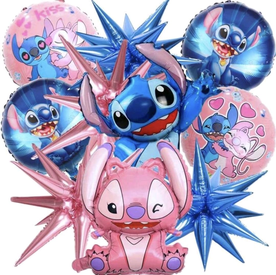 Lilo stitch foil balloon Non inflated 10 pcs