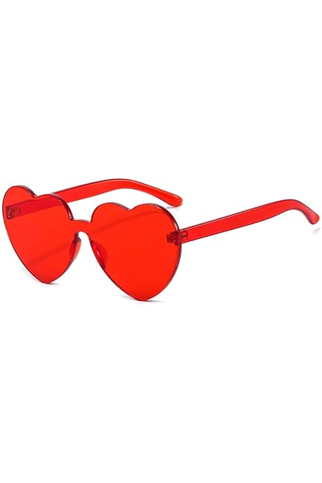 Red heart eye frame