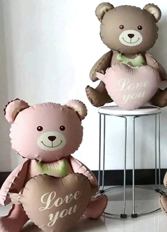 2 Pcs Teddy Foil Balloons