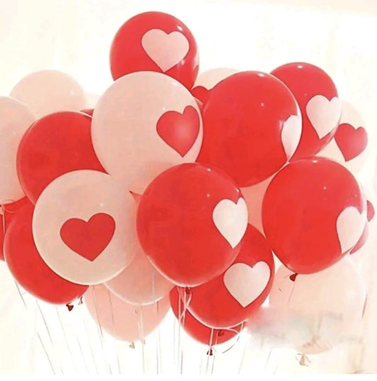 Heart Printed Helium balloons