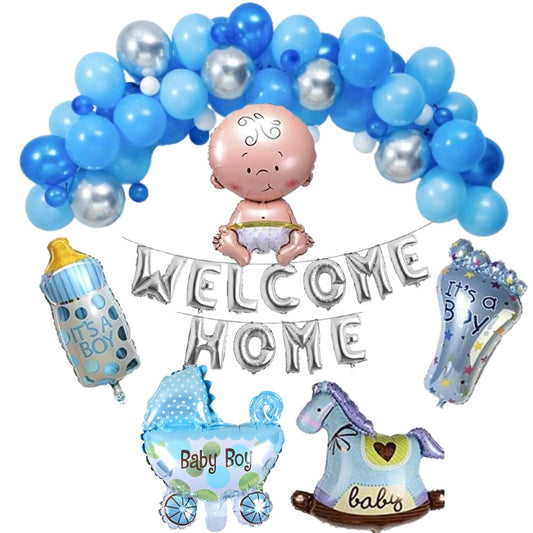 Welcome Home Baby Balloon Decoration Set – 50pcs Mix