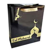 Luxurious Eid Mubarak Gift Bag – Black & Gold - pack of 5