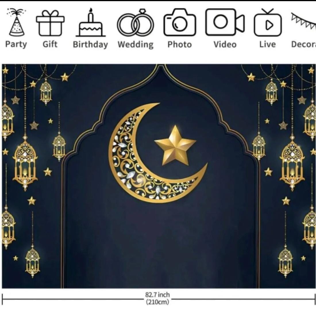 Ramadan Eid Backdrop Poster