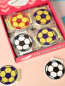4pcs football mini book  assorted colors