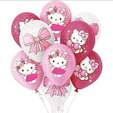 Hello Kitty And Bow Helium Balloons 10 Pcs