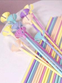 30pcs balloon stick mixed color