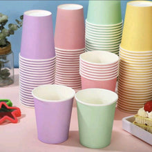 Pastel color cups serves 30 assorted colors ..