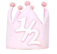 Half birthday pink hat cap