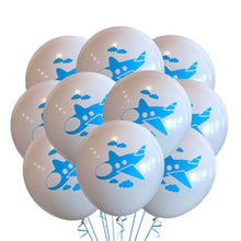 Aeroplane printed helium balloons 10pcs
