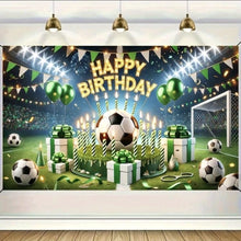 Birthday football backdrop poster 180x230cm