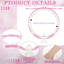 10pcs breast cancer bracelet 25qr