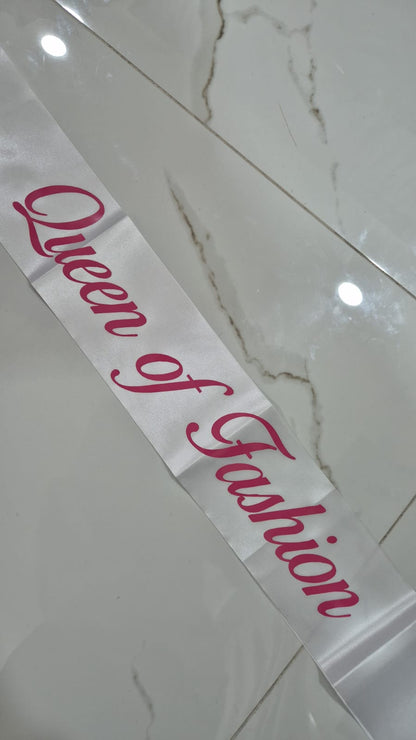 Personalized Sash