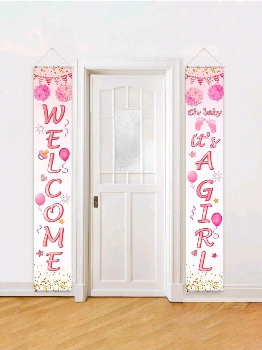 Welcome Girl door hanging 2 pcs /set