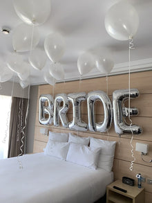 Bride decoration white and silver