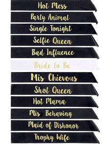Bride to be and team bride sash  Pack of 12