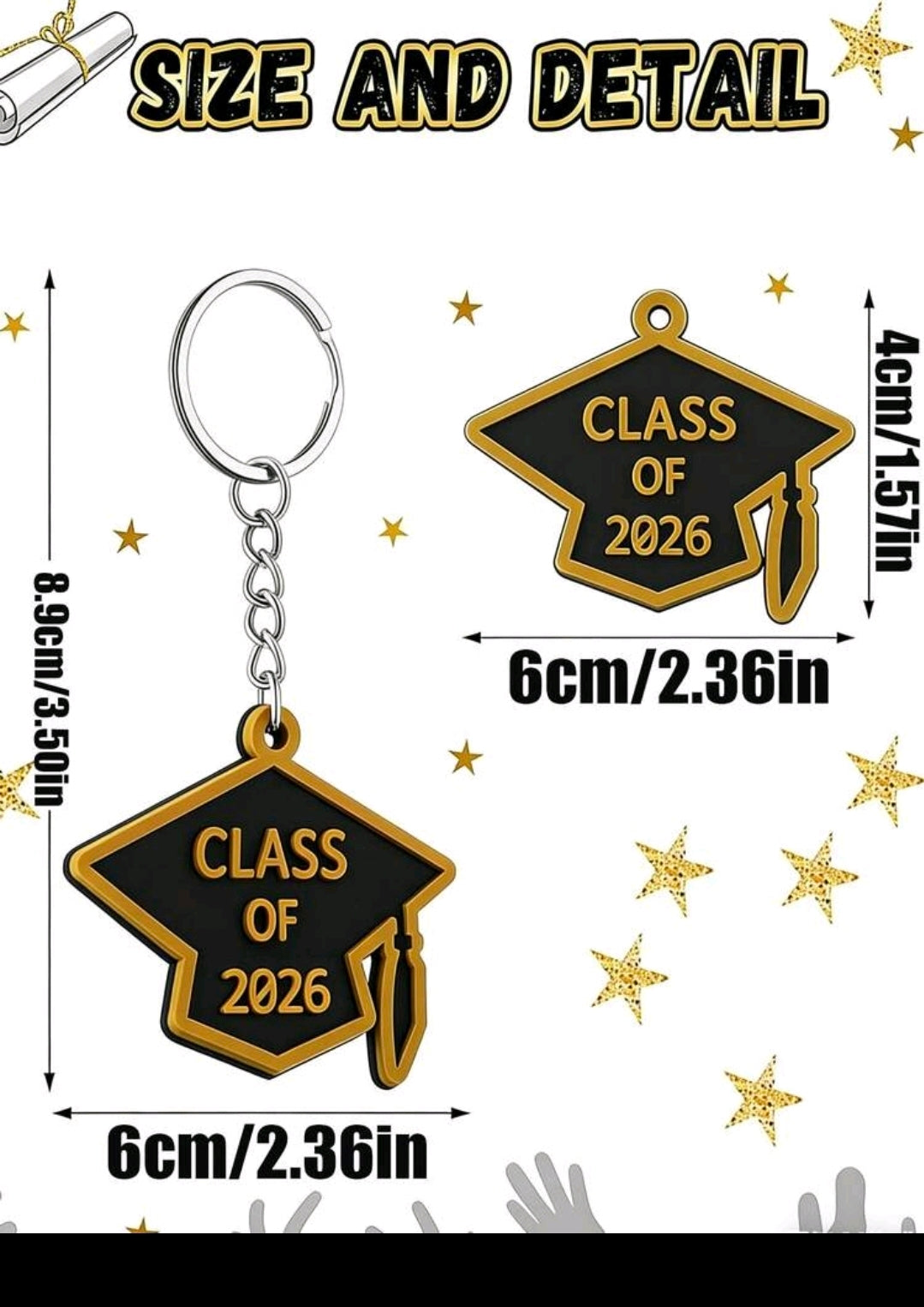 10 pcs 2026 Graduation Keychains, Acrylic Key Chains