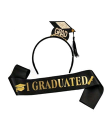 1 Set 2026 Graduation Cap Headband Set, Student Graduation Ceremony Headpiece