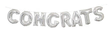 Congrats foil text banner non inflated