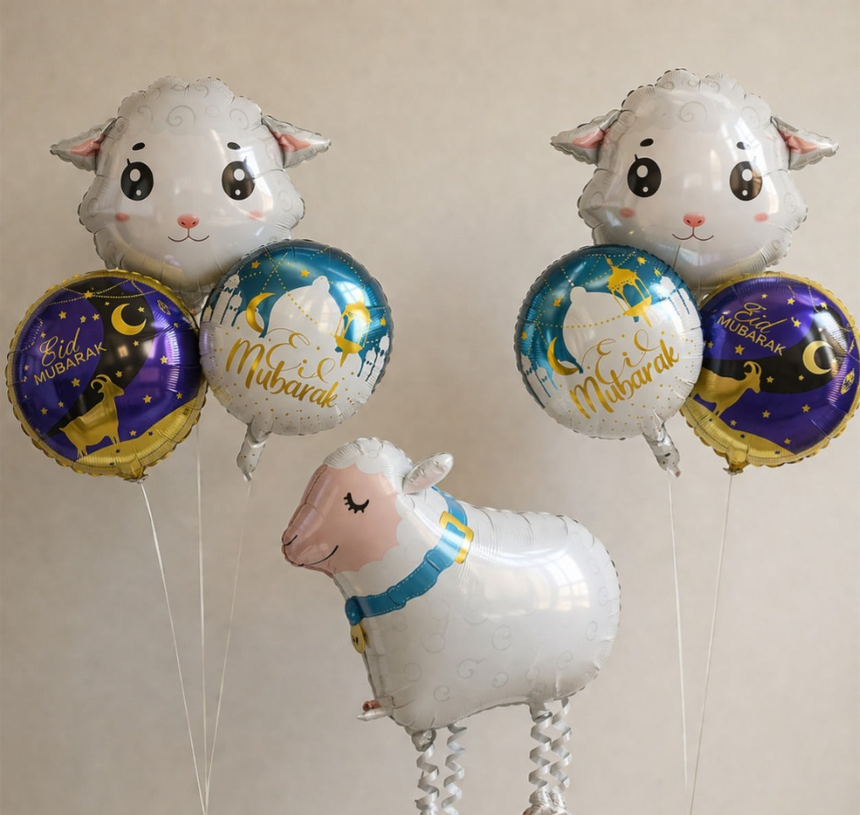 helium filled  eid sheep and balloons