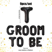 Groom to be foil balloon banner non inflated