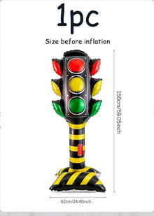 Air filled signal foil balloon