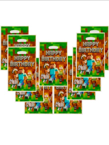 Minecraft loot candy bags 25x17 cm pack of 30