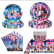 Kpop demon 51 pcs serves 10 tableware plate cup set