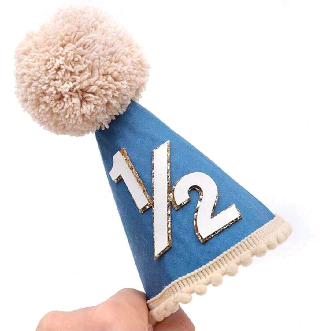 Half 1/2 birthday party cap