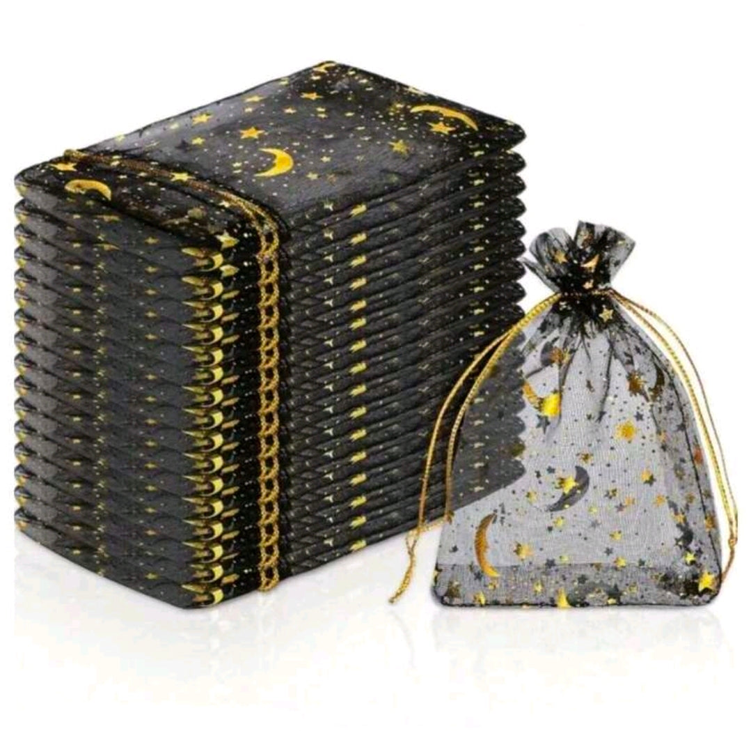 Black gift bag pack of 50 ... 9x12cm