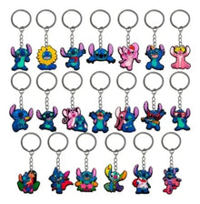 20pcs lilo Stitch Silicone Keychains