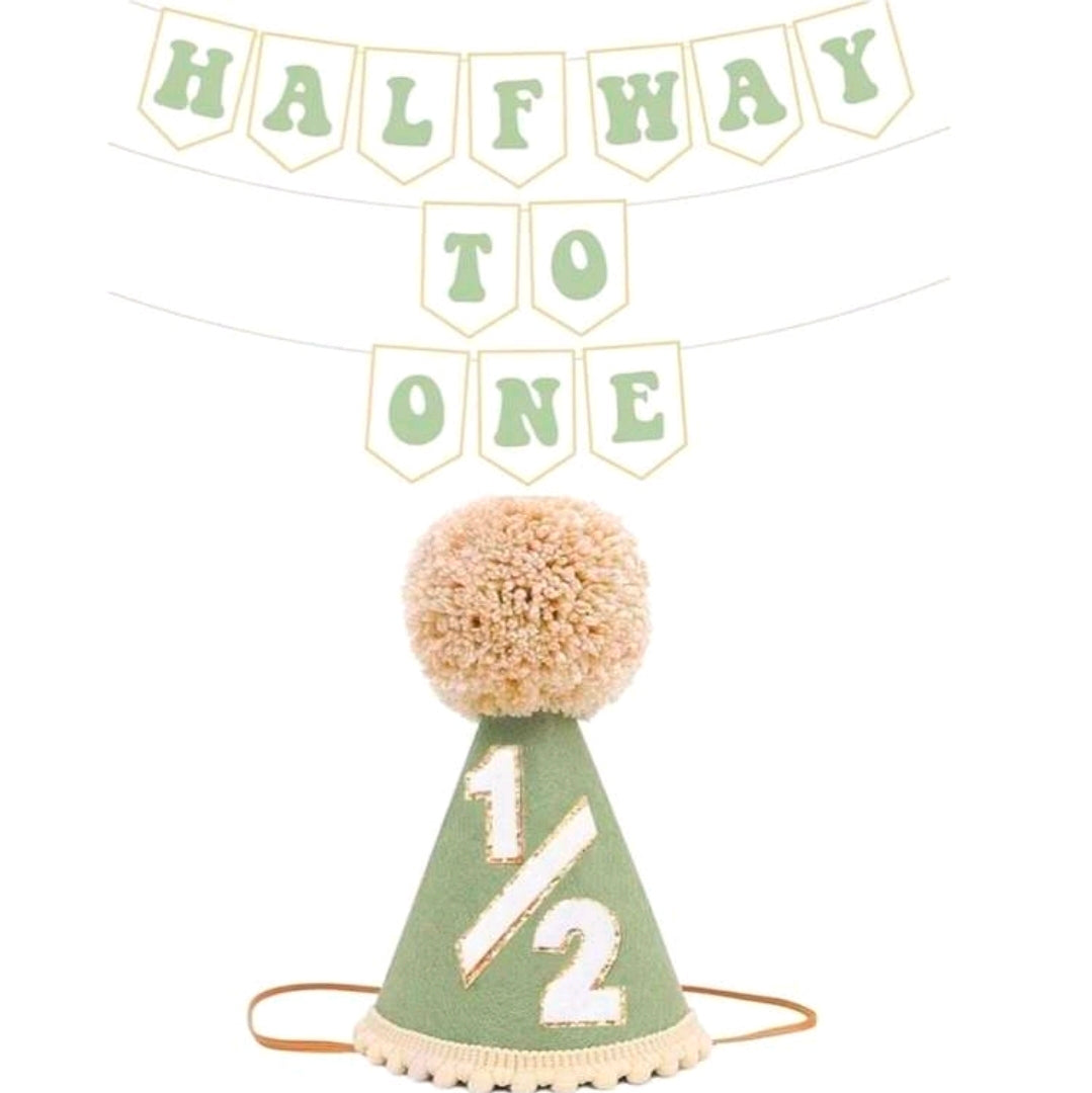 Half birthday 1/2 birthday decoration