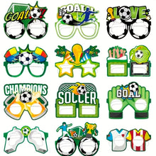 12 pcs football theme paper eyeframe