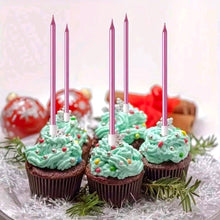 Thin purple candles